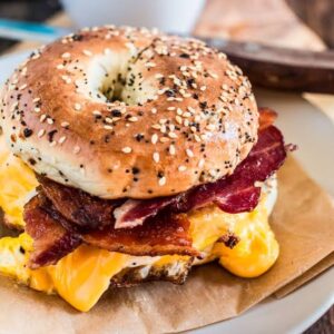 Egg and Meat Bagel